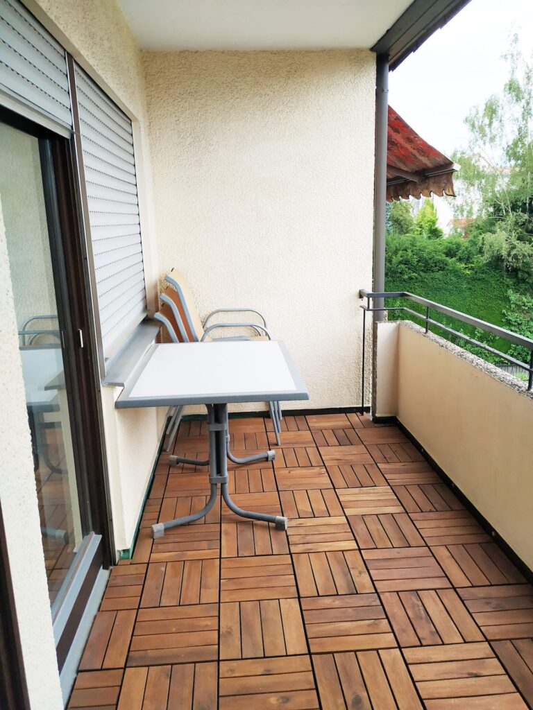 Südbalkon der Ferienwohnung